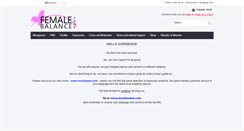 Desktop Screenshot of femalebalanceshop.com