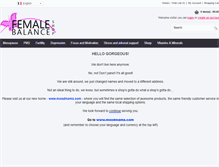 Tablet Screenshot of femalebalanceshop.com